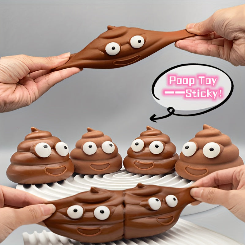 2pcs Poo Toy Halloween Sticky Squeeze Funny Prank Suitable For All Occasions