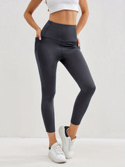 High Waisted Soft Leggings With Pocket Workout Gym Yoga Pants