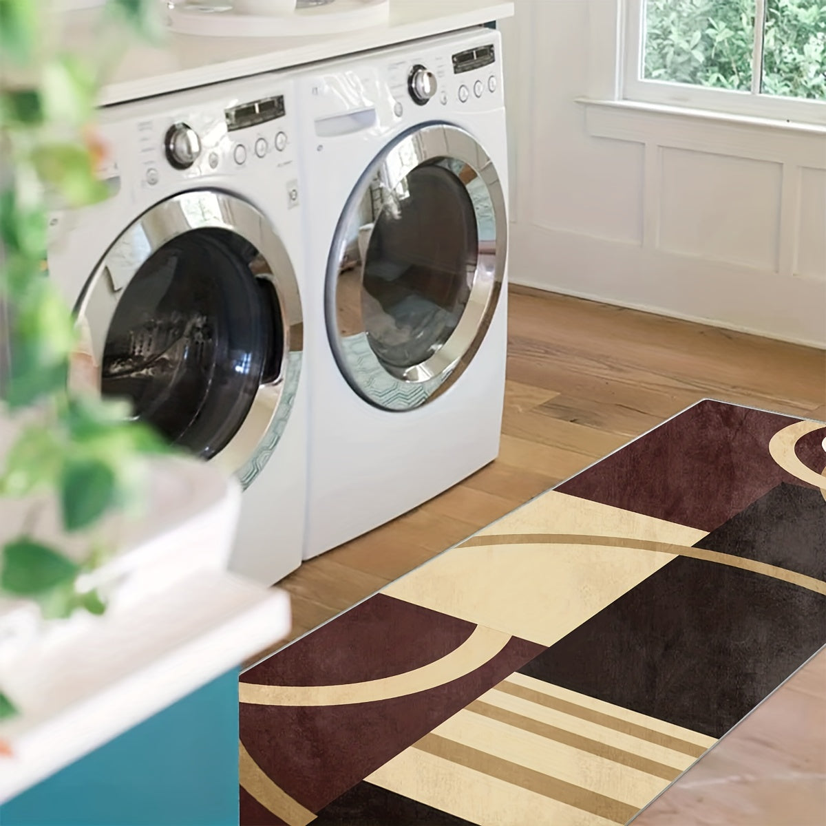 Modern 2'X10' Runner Rugs Laundry Room Rug Non Slip Machine Washable
