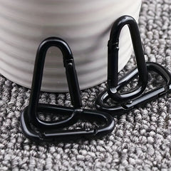 10pcs Aluminum Alloy D ring Keychain for Outdoor Camping Travel