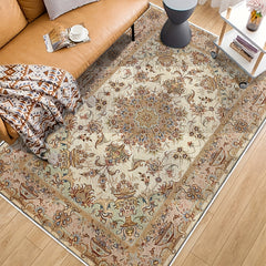 Vintage Rustic Area Rug Traditional Oriental Non Shedding