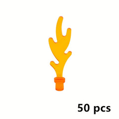 50pcs MOC Building Blocks Set Compatible with 6126 Flame Bricks