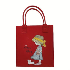 Large Capacity Mommy Bag Lightweight Maternal Infant Felt Bag