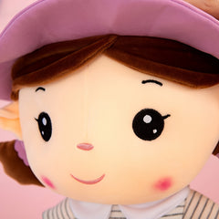 15.75in Flower Fairy Doll Soft Plush Toy w/ Expressive Eyes & Floral Outfit