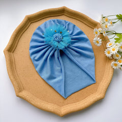 Soft Elastic Strip Flower Baby Hat For Girl