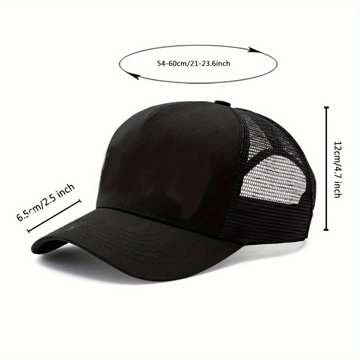 Letter Trucker Hat Adjustable Mesh Baseball Cap