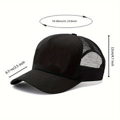 Letter Trucker Hat Adjustable Mesh Baseball Cap