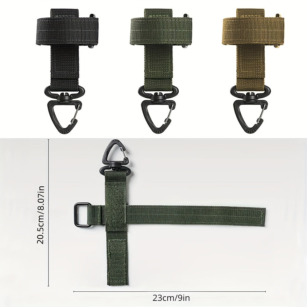 3pcs Mountaineering Buckle Keychain Pouch Belt Clip