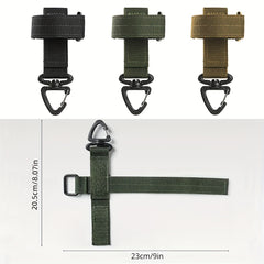 3pcs Mountaineering Buckle Keychain Pouch Belt Clip