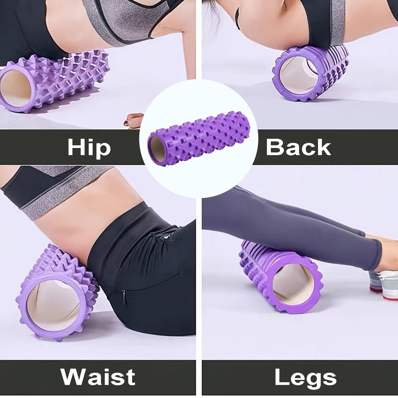 PVC Yoga Massage Roller for Fitness Muscle Relaxation