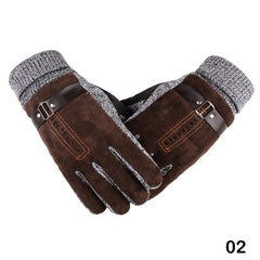 Men's Leather Cycling Motorcycle Gloves Anti skid Grip