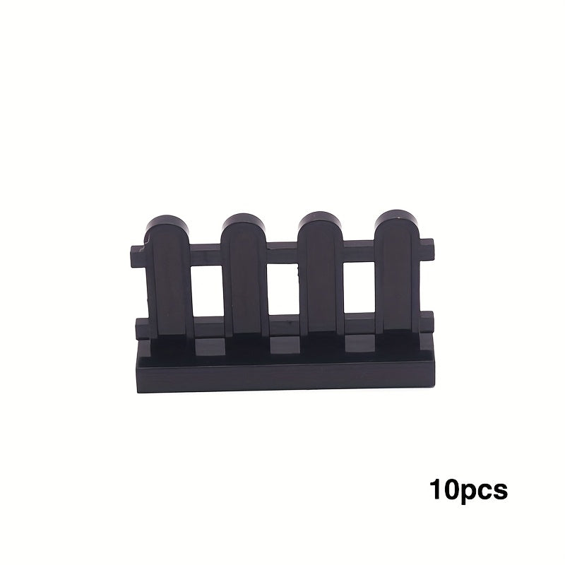 10pcs Wooden Building Blocks Set for Animal Scenes & Farm Toy Sets