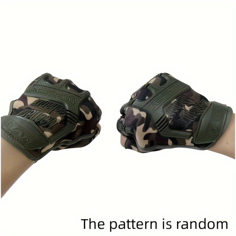 Outdoor Cycling Half Finger Gloves Men's Training Tactical Anti Army Fan Protect