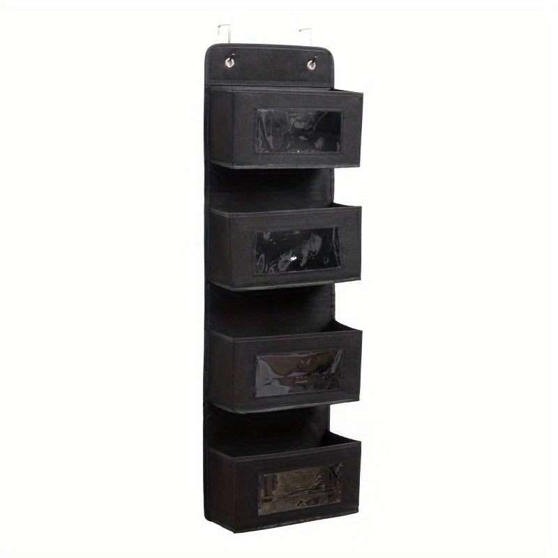 Over The Door Organizer with Door Rack and Large Windows