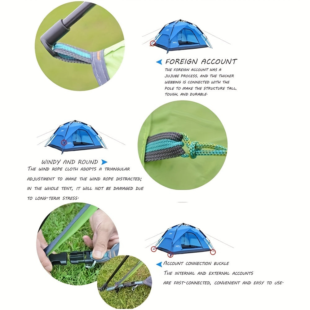 Waterproof Lightweight Camping Tent for Family Outdoor Hiking
