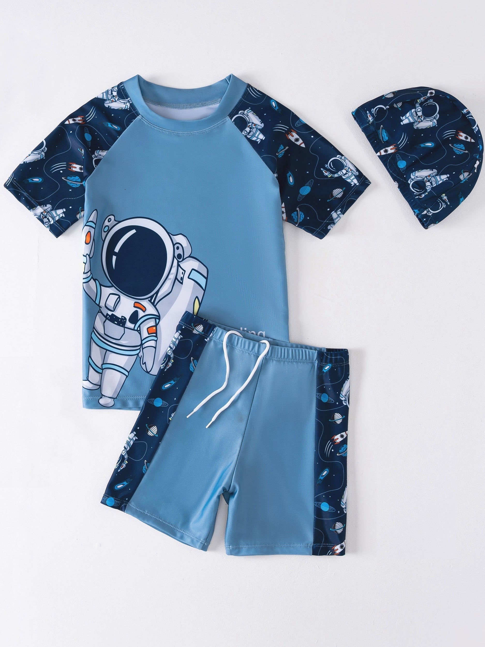 Boys Astronaut Swimwear Set for Beach Vacation