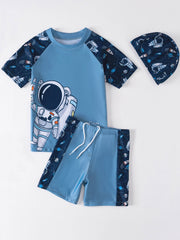 Boys Astronaut Swimwear Set for Beach Vacation