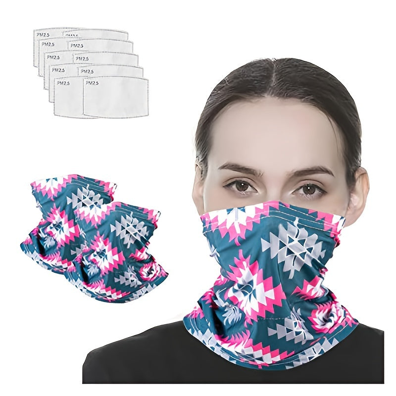 Heated Infinity Scarf Neck Gaiter Face Covering Sleeve Pocket Women Adult