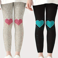 2 Pack Girls Thick Leggings Set for Winter Gift