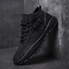 Men Stitch Pointed Leather Boots Formal Dress Shoes For Party Office Wedding
