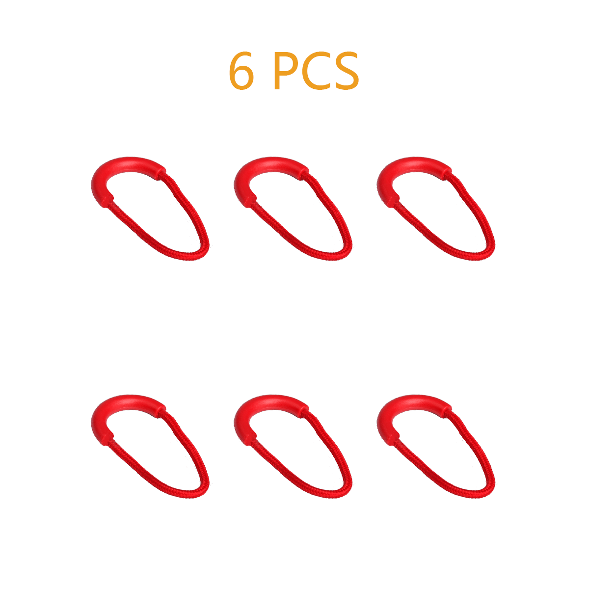 6pcs Heavy Duty U Shape Nylon Zipper Pulls Zipper Tags Zipper Extension