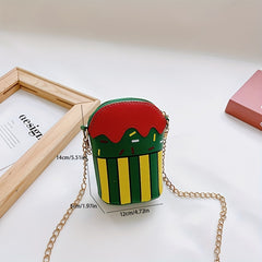 Kids Creative Cake Crossbody Bag Girls Coin Purse