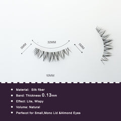 Short Natural Look False Eyelashes TS08
