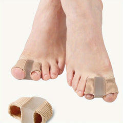 Silicone Forefoot Pad Toe Separator Double Hole Sleeve Toe Orthotics