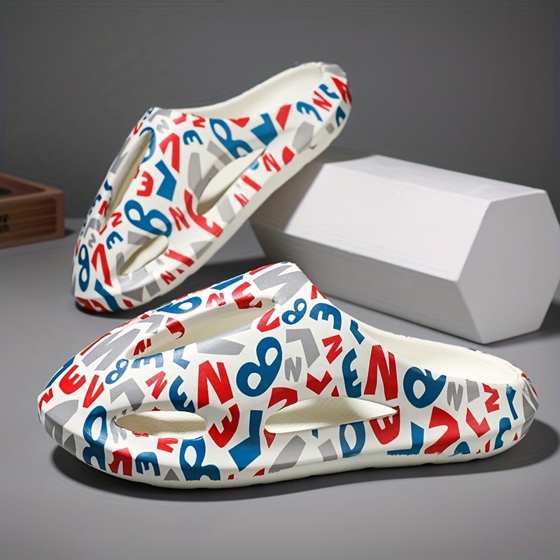 Men's/Women's Clogs Garden Shoes Lightweight Sandals Letter Print