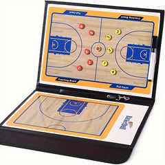 Basketball Coaching Board Magnetic Clipboard Kit Portable Strategy Coach Board