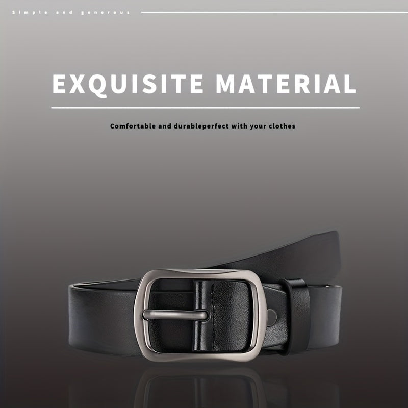 Men's PU Leather Belt Pin Buckle Casual Jeans Pants Belt