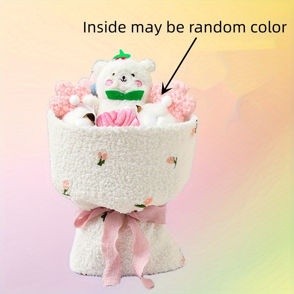 Girl Gift Cartoon Plush Doll Bouquet Flower for Birthday Mother's Day