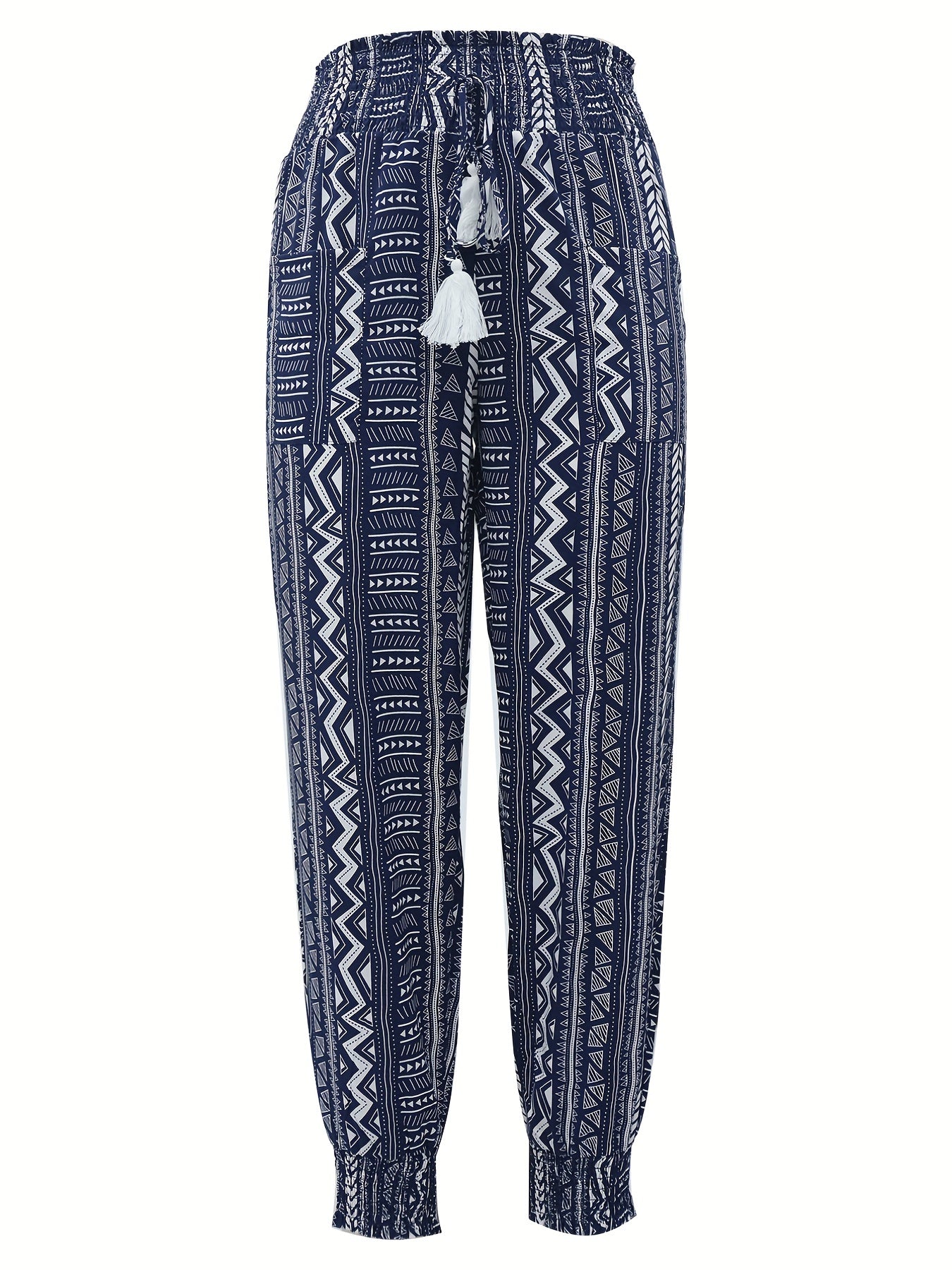 All Over Print Dual Pockets Pants for Women