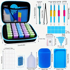 40 Bottles Diamond Painting Beads Storage Bag