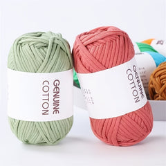 2pcs Heart Filling Cotton Hand Woven Coarse Wool Yarn Ball Crochet DIY Thread