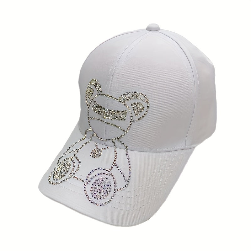 Rhinestone Decor Baseball Cap Unisex Dad Hat Sun Hat