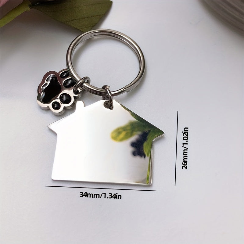 Dog Paw Keychain Pendant for Car Keys Backpacks Wallets