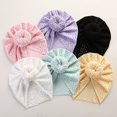 Baby Girls Casual Hollow Out Cap Thin Breathable Twisted Cap