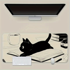 Cat Office Desk Pad Set Keyboard & Mouse Pad 2pcs
