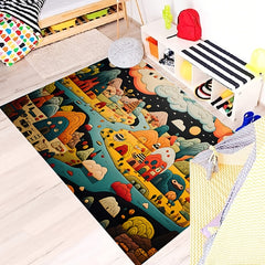 Cartoon Crawling Floor Mat for Kids, Soft and Durable Blanket