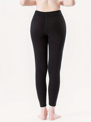 Women's Thermal Fleece Lined High Waist Yoga Leggings Soft Yoga Running Pants