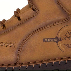 Men's Stitched High Top Boots Outdoor Walking Shoes