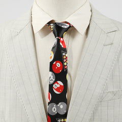 Men's Funny Billiards Pattern Tie Daily Neckties