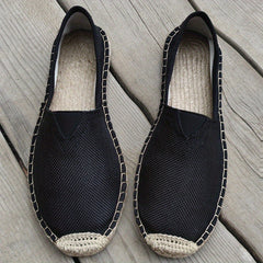 Men's Slip On Canvas Shoes Casual Breathable Comfy Outdoor Walking Shoes