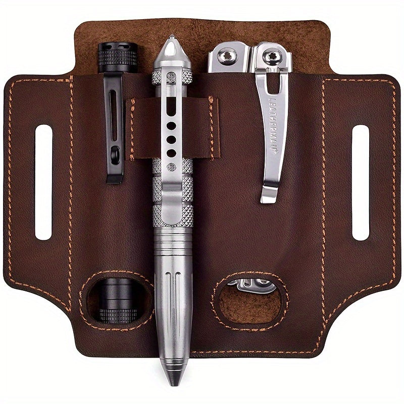 Leather Tool Case Pouch for Outdoor Camping