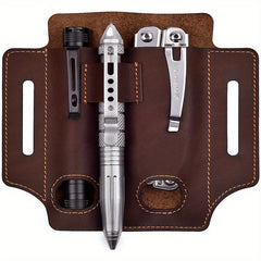 Leather Tool Case Pouch for Outdoor Camping