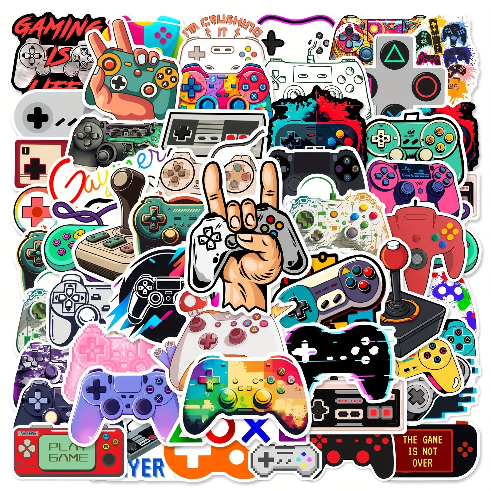 50 Pcs Game Console Graffiti Sticker Waterproof Sticker
