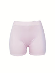 Letter Print High Waist Shorts Sexy Workout Slim Shorts