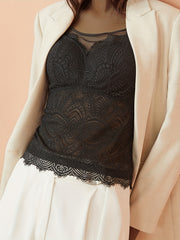 Lace Tank Top Romantic Sheer Mesh Women's Lingerie