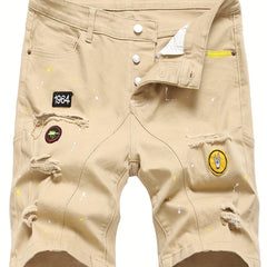 Men's Street Style Ripped Denim Shorts
